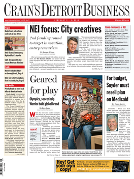 NEI Focus: City Creatives Economy Initiative, Round Two