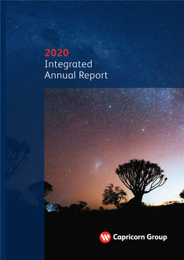 2020 Integrated Annual Report 2020 INTEGRATED ANNUAL REPORT 2020 INTEGRATED GROUP at a GLANCE We Are Capricorn