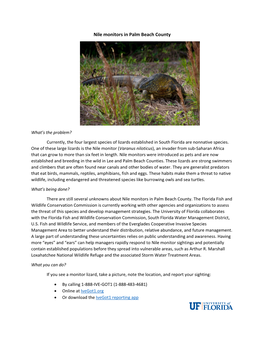 Nile Monitor Lizards Document