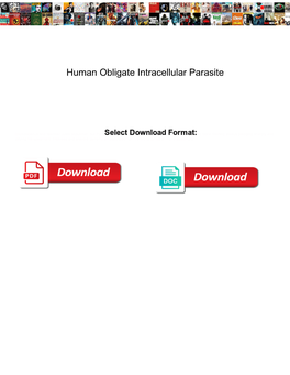 Human Obligate Intracellular Parasite