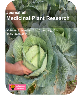 Medicinal Plant Research