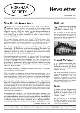 Newsletter September 2013 Continued from the Front Page Runway