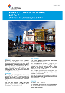 Freehold Town Centre Building for Sale