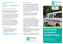 Community to Hospital Shuttle Service