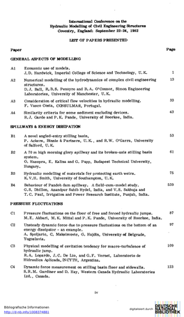 International Conference on the Hydraulic Modelling of Civil Engineering Structures Coventry, England: September 22-24, 1982