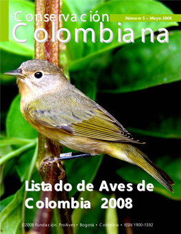 Conservación Listado De Aves De Colombia 2008