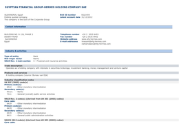 Egyptian Financial Group-Hermes Holding Company Sae