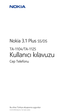 Kullanıcı Kılavuzu Cep Telefonu