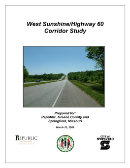 West Sunshine/Highway 60 Corridor Study