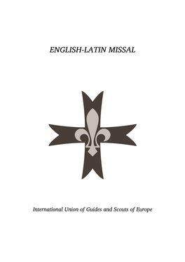 English-Latin Missal