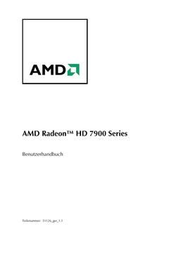 AMD Radeon™ HD 7900 Series