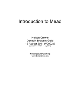 Introduction to Mead