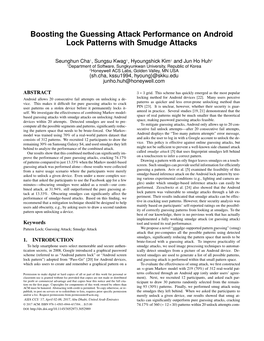 Boosting the Guessing Attack Performance on Android Lock Patterns with Smudge Attacks