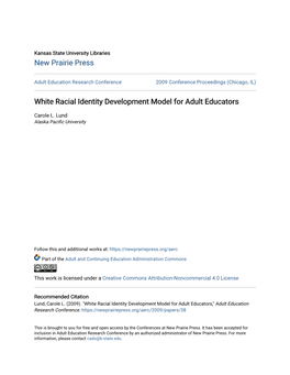 White Racial Identity Development Model for Adult Educators