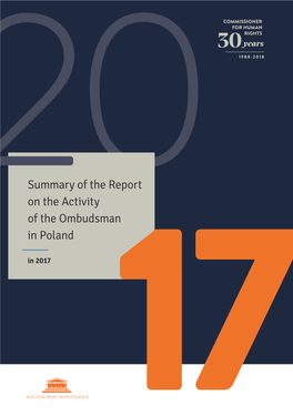 Summary of the Report on the Activity of the Ombudsman in Poland