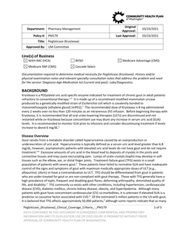 PM179 Pegloticase (Krystexxa)