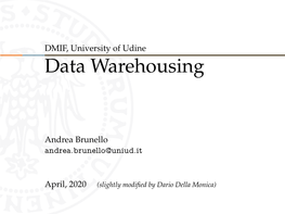 Data Warehousing