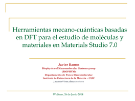 Density Functional Theory (DFT)