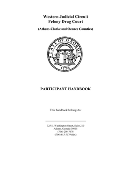 Western Judicial Circuit Felony Drug Court