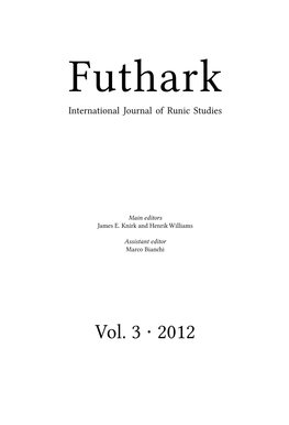 Nancy L. Wicker and Henrik Williams. Futhark 3