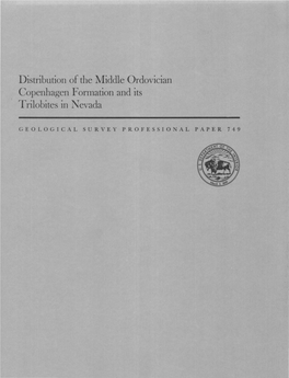 Distribution of the Middle Ordovician Copenhagen Formation and Its Trilobites in Nevada