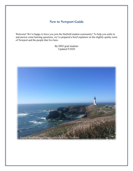 New to Newport Guide