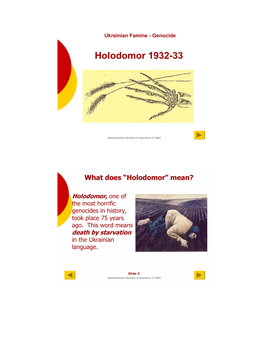 Holodomor 1932-33