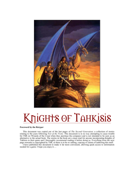 Knights of Tahkisis