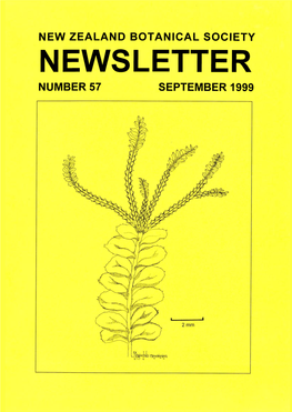 1999 New Zealand Botanical Society