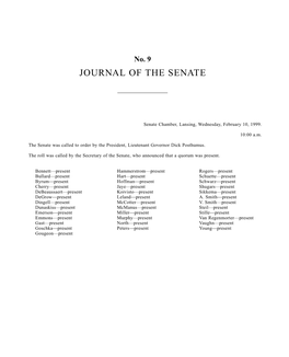 Journal of the Senate