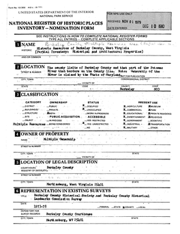 National Register of Historic Places Inventory -- Nomination Form Owner
