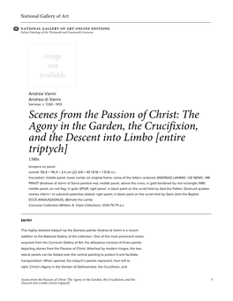 Scenes from the Passion of Christ: the Agony in the Garden, The