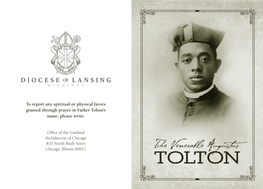 Here Is a Prayer Card to Venerable Father Augustus Tolton