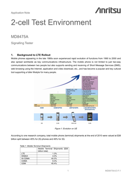 Application Note: 2-Cell Test Environment