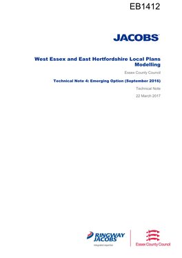 West Essex and East Hertfordshire Local Plans Modelling Essex County Council