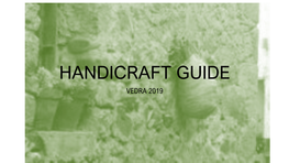 Handicraft Guide Vedra 2019 1