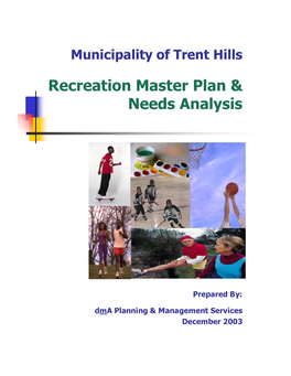 Recreation Master Plan & Needs Analysis