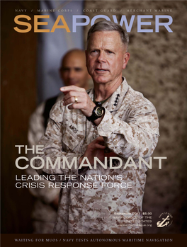 Commandant Leading the Nation’S Crisis Response Force