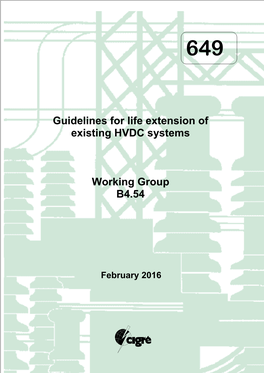 Guidelines for Life Extension of Existing HVDC Systems Working