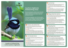 Southern Highlands Birdwatching Areas