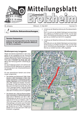 Termine Testzentrum Straßensperrung Langgasse