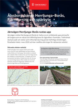 28254-161 Infoblad Till Närboende Herrljunga-Borås.Indd