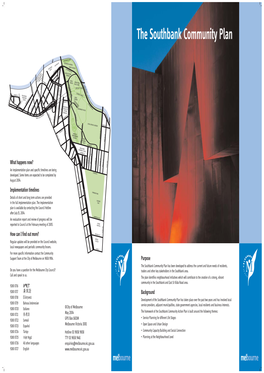 Southbank Community Plan Involved Extensive Consultation with City of Melbourne 2