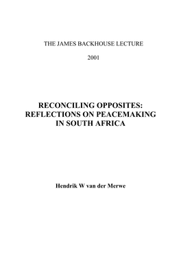 2001 Lecture