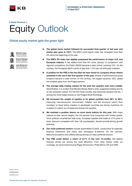 Equity Outlook