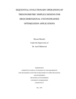 Sequential Evolutionary Operations of Trigonometric Simplex Designs For