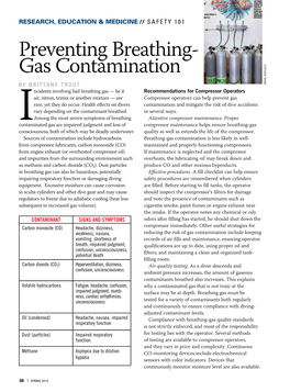 Preventing Breathing- Gas Contamination