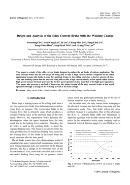 Design and Analysis of the Eddy Current Brake with the Winding Change