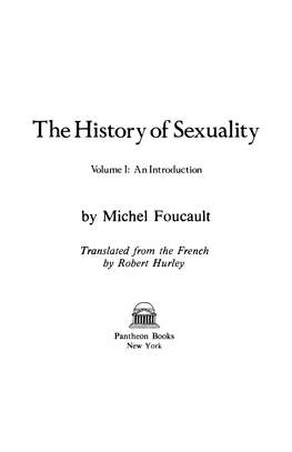 The History of Sexuality