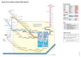 Buses from Gallions Reach DLR Station